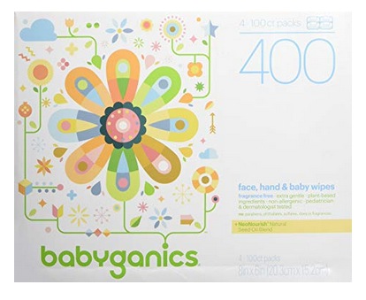 Babyganics Face, Hand & Baby Wipes, Fragrance Free
