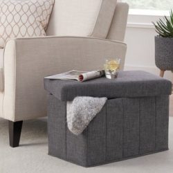 Mainstays Collapsible Storage Ottoman