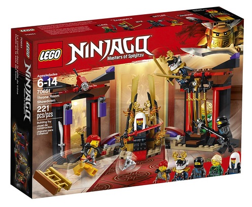 LEGO NINJAGO Masters of Spinjitzu: Throne Room Showdown 70651 Building Kit 