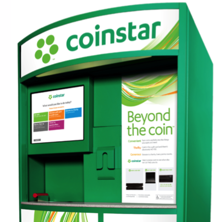 Trade in coins for gift cards at Coinstar