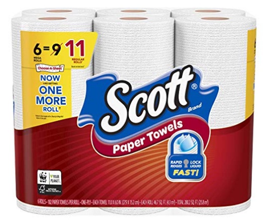 Scott Paper Towels or Toilet Paper only $3.25 at Walgreens!
