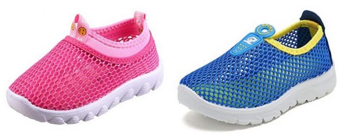 Kids Water Shoes Breathable Mesh Running Sneakers