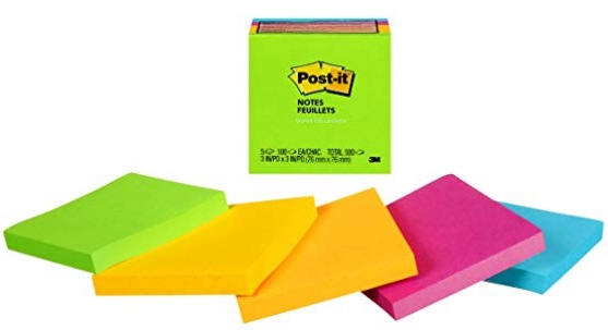  Post-it Notes (3 X 3) 5-Pack 