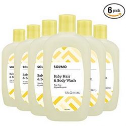 Amazon Brand - Solimo Tear-Free Baby Hair and Body Wash