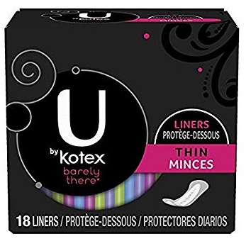 U By Kotex 18-Count Liners Just 34¢ Each 
