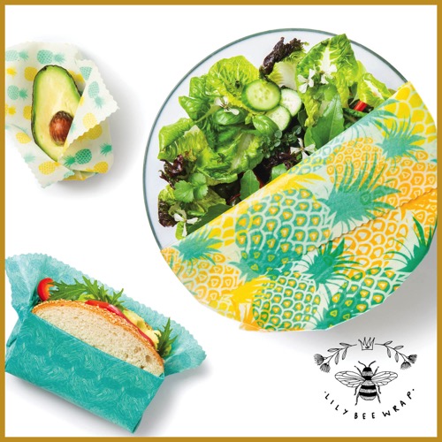 Reusable Beeswax Food Wraps- 3 Pack