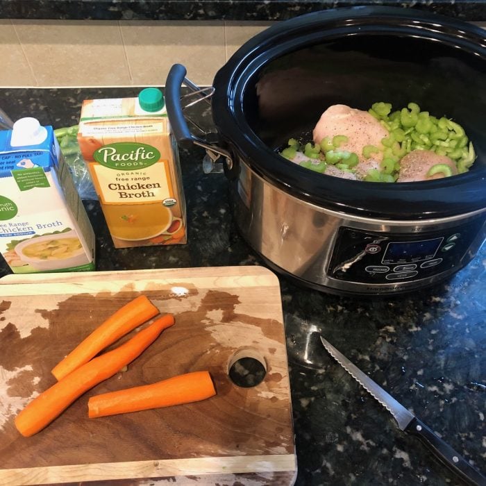 prep for slow cooker tortellini soup