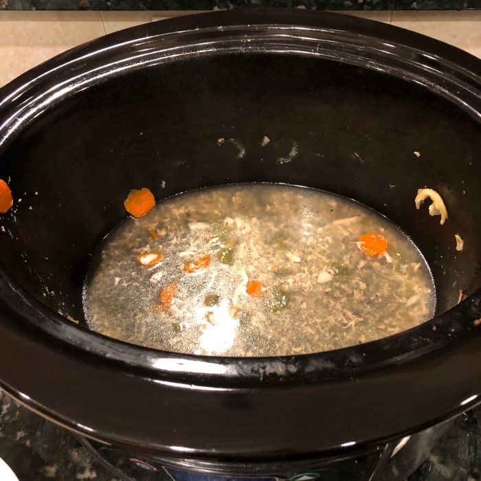emptied slow cooker after making soup