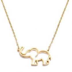 Cute Elephant Drop Necklace