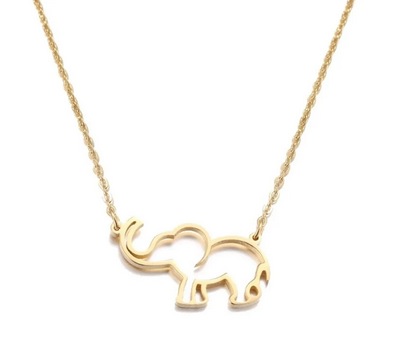 Cute Elephant Drop Necklace 