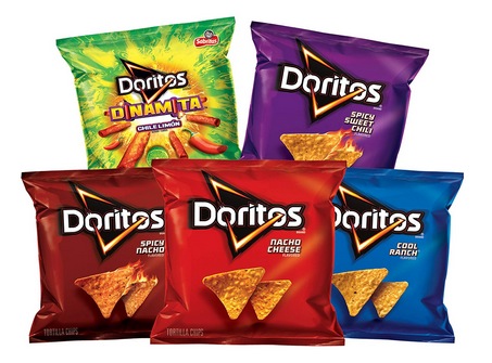 Doritos Flavored Tortilla Chips Variety Pack, 40 Count 