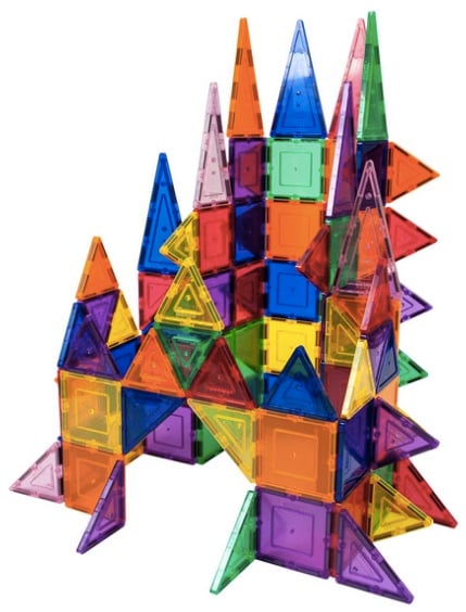 101-Piece 3D Magnetic Building Tile Play Set