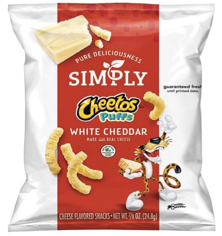 Simply Cheetos Puffs White Cheddar Cheese Flavored Snacks