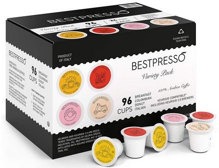 Bestpresso Coffee, Variety Pack Single Serve K-Cup