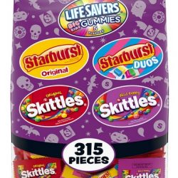 Starburst, Skittles & Life Savers Gummies Halloween Candy Fun Size Variety Mix