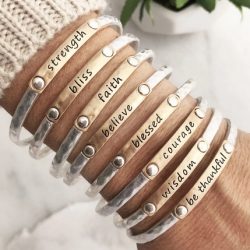 Inspiration Words Stacking Bangles