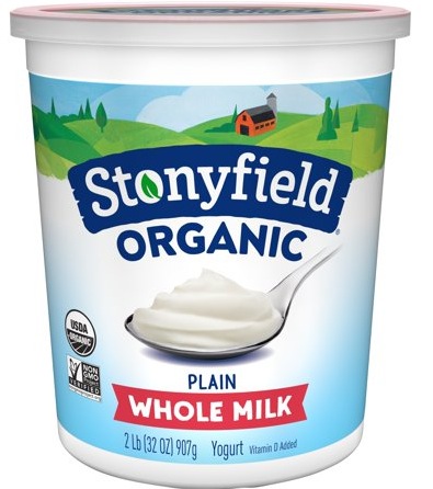 Stonyfield Organic Yogurt Quart