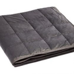 Gray Microplush Weighted Blanket