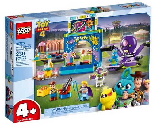 LEGO Disney Pixar’s Buzz Lightyear & Woody’s Colorful Carnival Mania Toy Story Building Playset