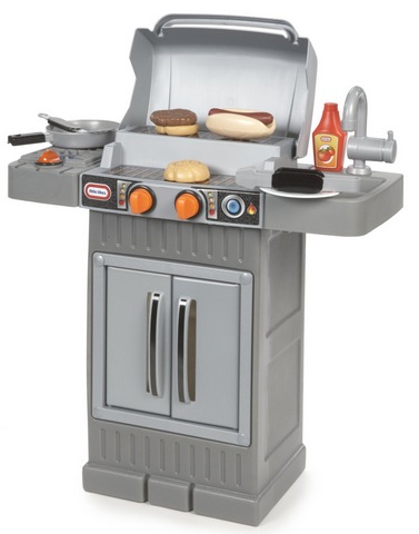 Little Tikes Cook 'n Grow BBQ Grill with Cooking Accessories and Play Food
