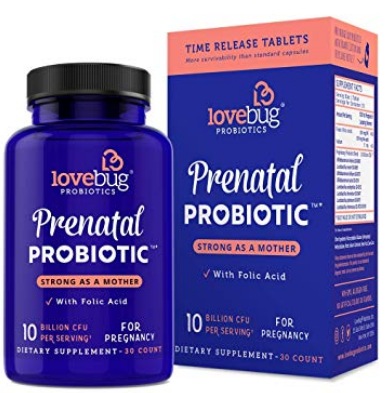 Lovebug Prenatal Probiotic Supplements 30-Count Only $13.74