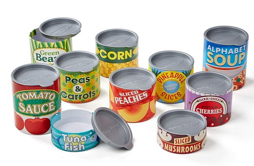 Melissa & Doug Let’s Play House! Grocery Cans