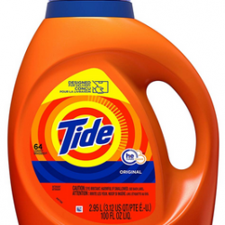 Tide Laundry Detergent Liquid, Original Scent, HE Turbo Clean, 100 Fl Oz