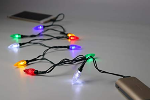 Christmas Lights Phone Charger Cord