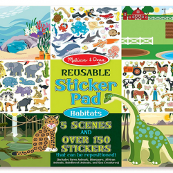 Melissa & Doug Habitats Reusable Sticker Pad
