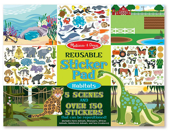 Melissa & Doug Habitats Reusable Sticker Pad