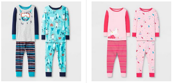 Toddler 4-Piece Pajama Sets Only $7.99