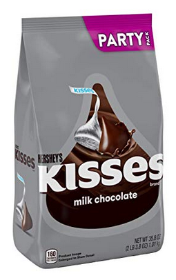 HERSHEY'S KISSES Valentines Candy, Bulk Chocolate Candy, 35.8 Ounce 