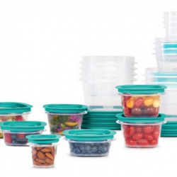 Rubbermaid Press & Lock Easy Find Lids Food Storage Containers, 42-Piece Set