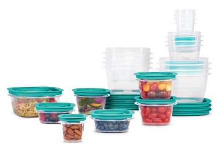Rubbermaid Press & Lock Easy Find Lids Food Storage Containers, 42-Piece Set
