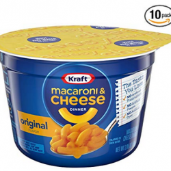 Kraft Easy Mac Original Flavor Mac & Cheese Dinner (2.05 oz Cups, Pack of 10)
