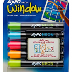 EXPO Neon Dry Erase Markers (5 count)