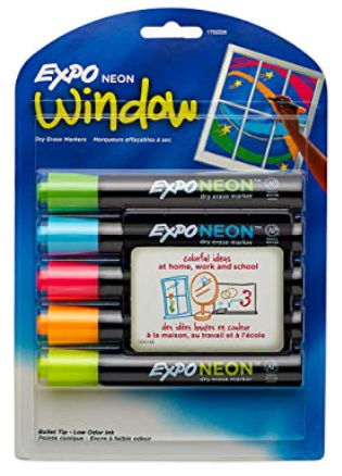 EXPO Neon Dry Erase Markers (5 count)