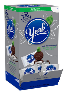 York Peppermint Patties Dark Chocolate Covered Mint Candy, 175 Pieces