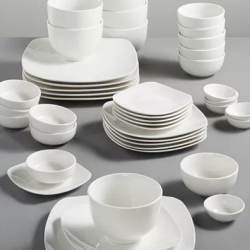 Gibson White Elements 42 pc Dinnerware Sets