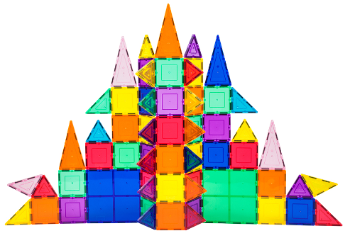 101-Piece 3D Magnetic Building Tile Play Set 