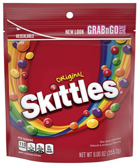 SKITTLES Original Fruity Candy, 9-Ounce