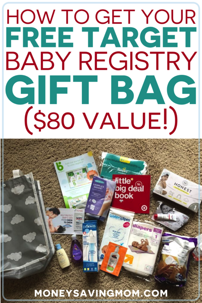 how to get your free Target Baby Registry Gift Bag