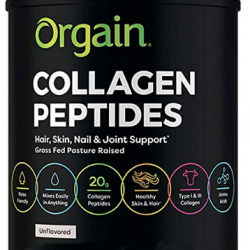 Orgain Grass Fed Hydrolyzed Collagen Peptides Protein Powder