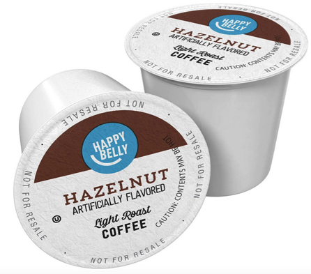 Amazon Brand - 100 Ct. Happy Belly Light Roast Coffee Pods