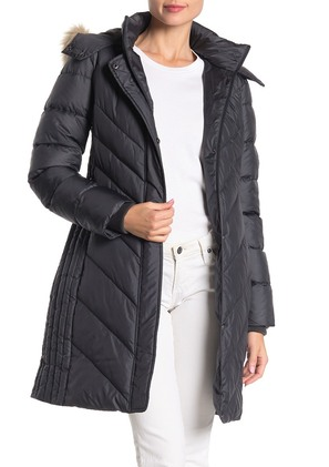 Larry Levine Hooded Puffer Jacket 
