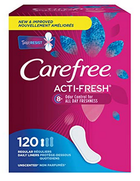 Carefree Acti-Fresh Panty Liners (120 count) only $3.56 shipped