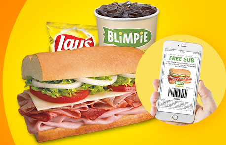 Blimpie: FREE Regular Sub w/ Sub & Drink Purchase