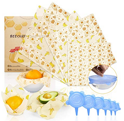 ARCBLD Beeswax Wraps and Silicone Stretch Lids