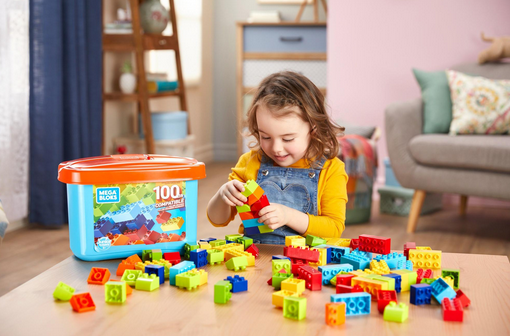 100-Piece Mega Bloks Mini Bulk Small Tub
