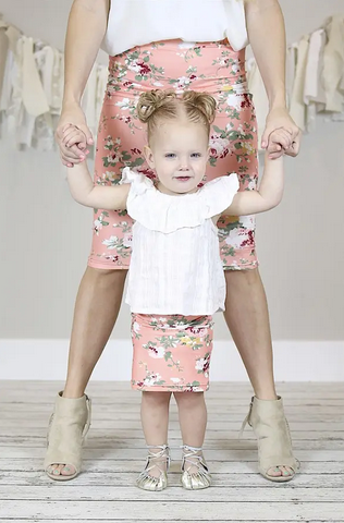 Mommy and Me Spring Floral Skirts